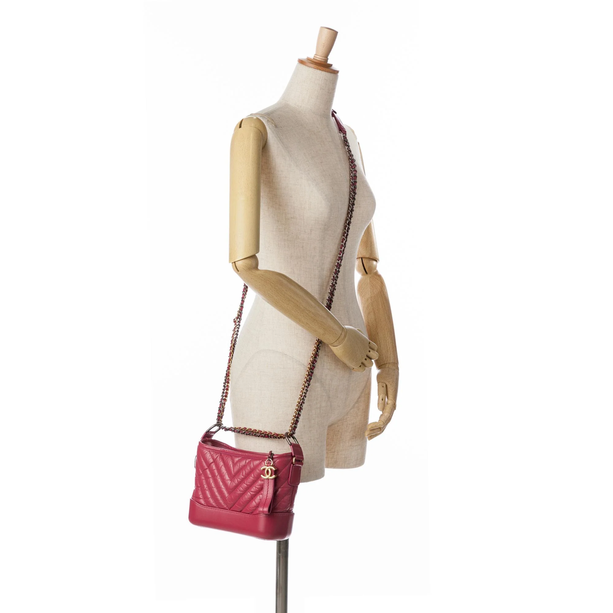 Chanel Small Chevron Aged Calfskin Gabrielle Crossbody - Image 5
