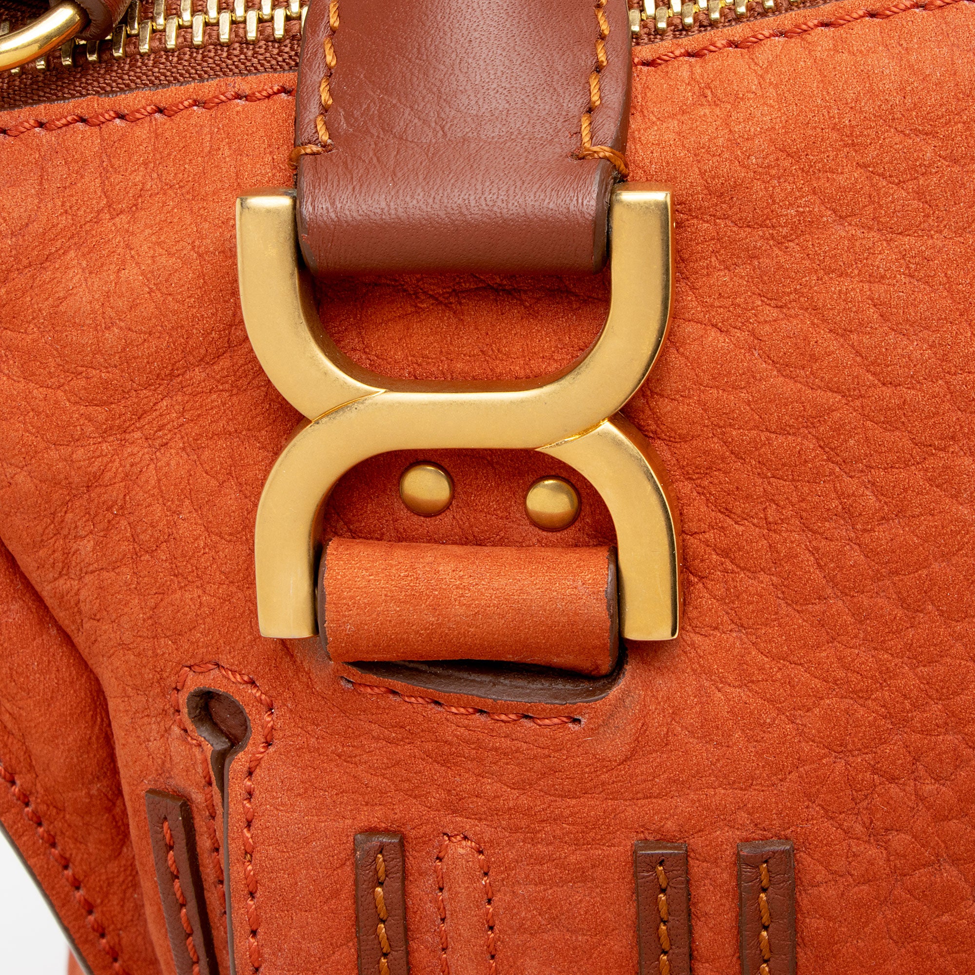 Chloe Nubuck Marcie Large Satchel - Image 12