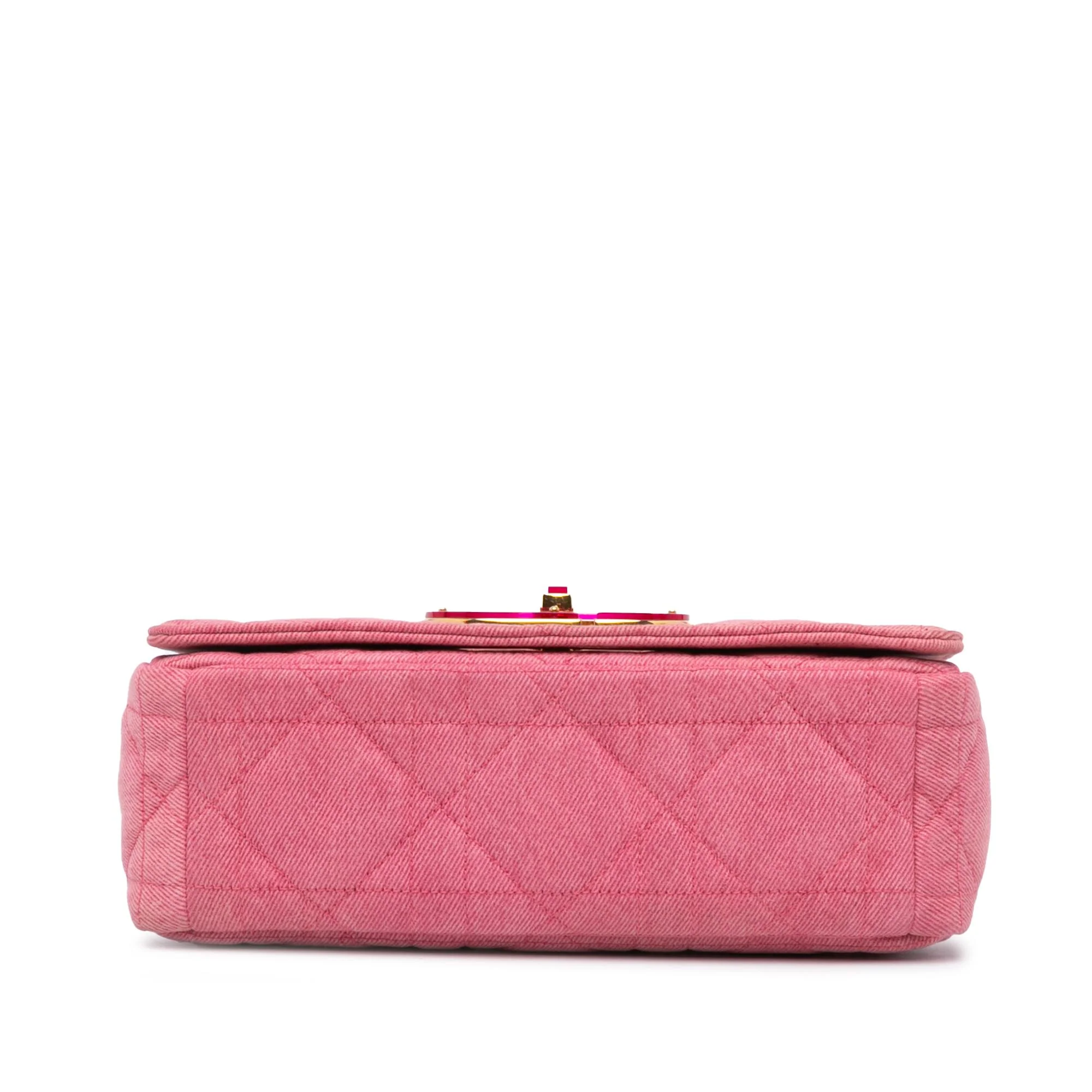 Dior Medium Denim Macrocannage Caro Bag - Image 3