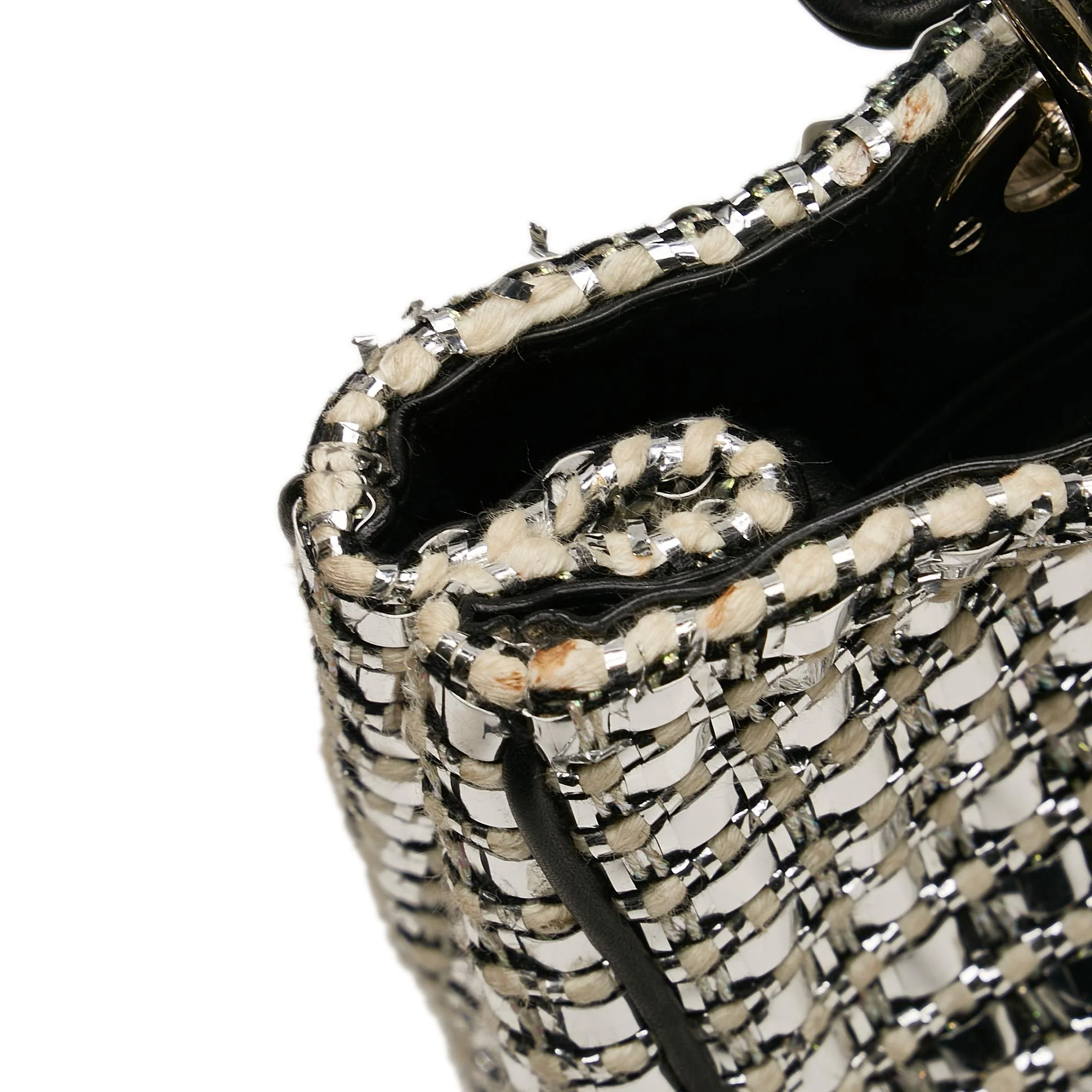 Dior Small Tweed Patch Diorissimo Tote - Image 10