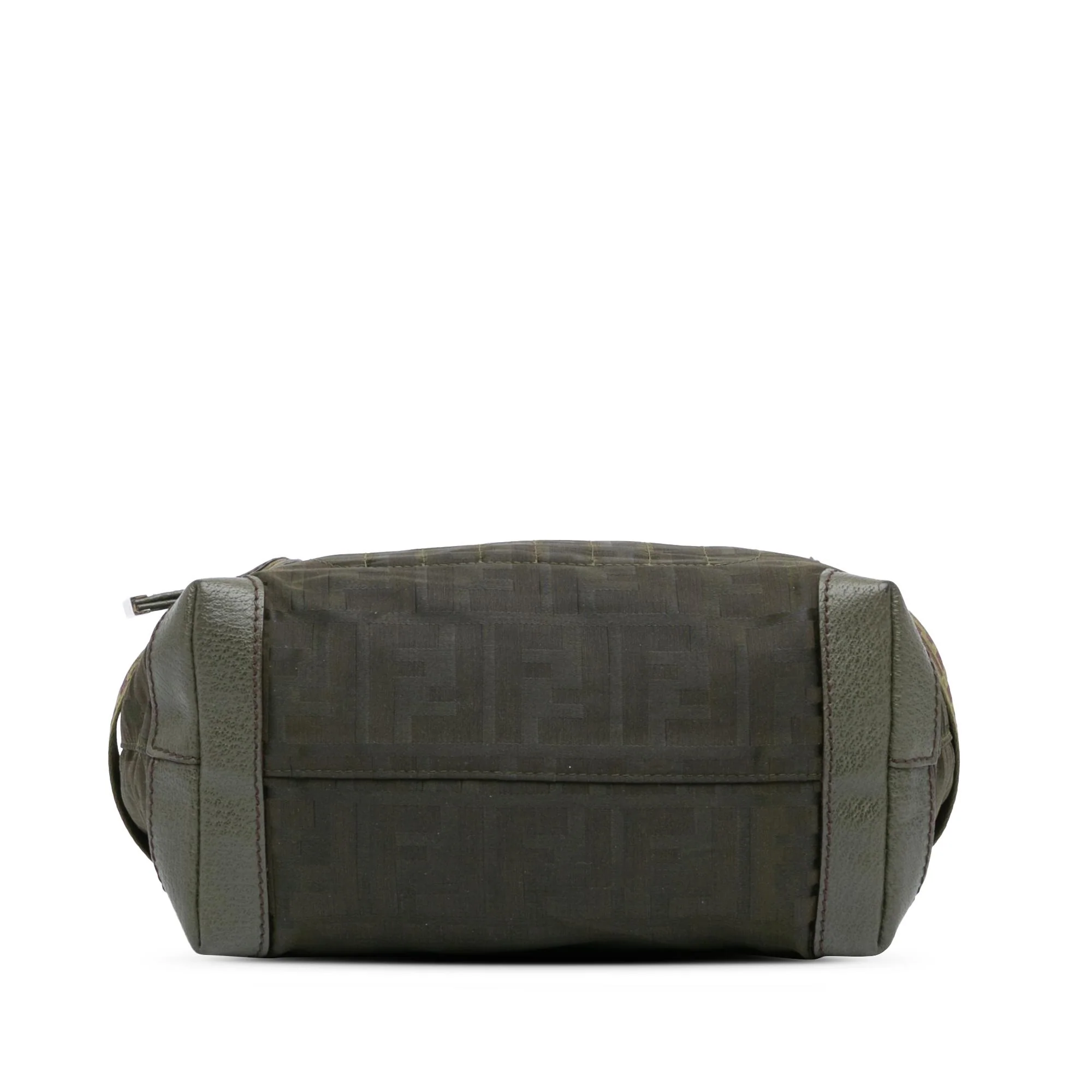 Fendi Zucca Nylon Zip Code Handbag - Image 3